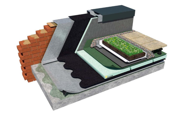 Inverted Green Roof Detail