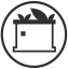 Living Roofs black icon